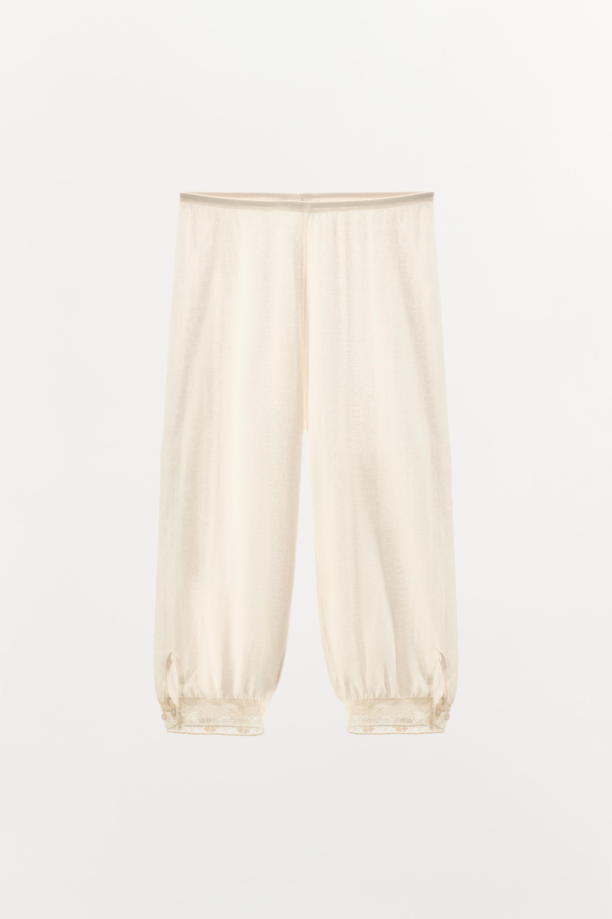 FINE KNIT LACE PANTS